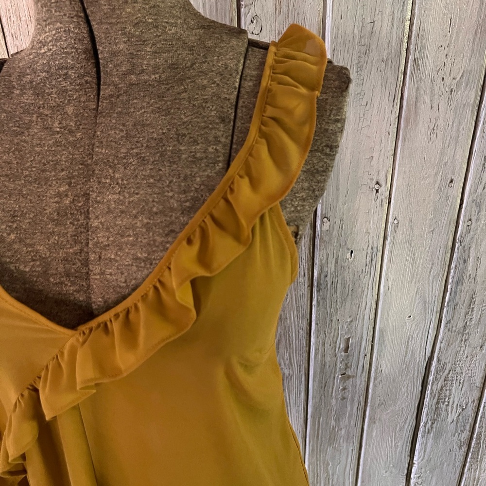 Molly Green Mustard Yellow Top - Picture 5 of 9